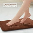 thumbnail image 3 of Sweet Home Collection Memory Foam No Slip Back Bath Mat Rug 24 x 60 Brown, 3 of 4