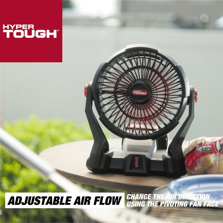 Free Shipping! Hyper Tough 7.5 in Cordless Fan with Hybrid Power