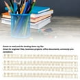 thumbnail image 4 of 19mm Spiral Binding Coils, 4:1 Pitch, 48 Loops, 170 Sheets, A4 Size, 100 Pack, for Engineer Files, Office Documents, Presentations, with 360 Degree Page Rotation Function, 4 of 7