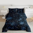 thumbnail image 2 of Feelyou Cartoon Astrology Twin Comforter Sets, Starry Sky Galaxy Bedding Set, 2 Pieces, 2 of 8