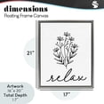 thumbnail image 4 of Stupell Industries Modern Bathroom Herb Relax Gray Floating Frame Canvas Art, 17 x 21, by Lettered and Lined, 4 of 8