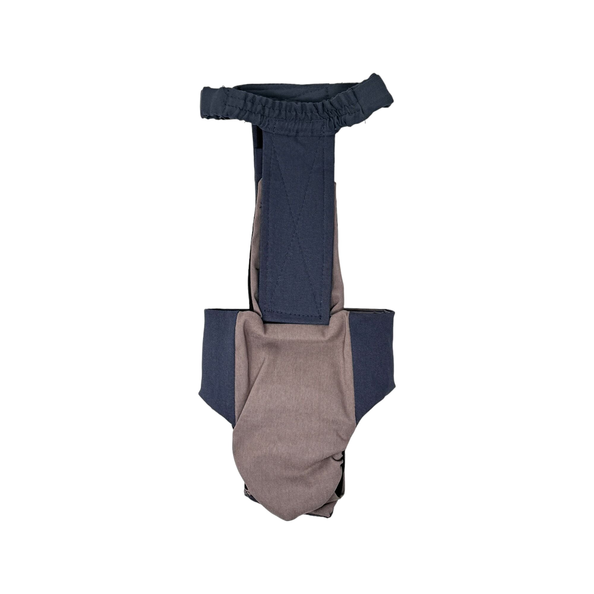 Barkertime Charcoal Gray Dog Diaper Snappy Overall