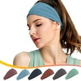 thumbnail image 4 of Hgallory Fashion Elastic Headband for Men Women, Breathable Yoga Hair Bands Nylon Sport Turban for Fitness Running, Soft Absorbent Sweatbands for Outdoor Indoor Activity, 1PC, Mint Green, 4 of 5