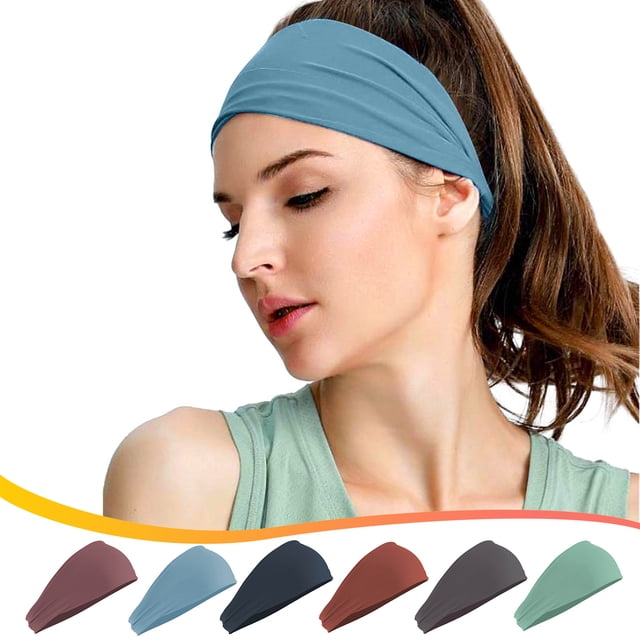 Diadema Deportiva para Exteriores, Absorbente Del Sudor, Diseño Informal, Multiusos para Ciclismo y Ejercicio, Unisex, Elástica y Cómoda, Paquete de 1