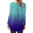 thumbnail image 4 of Pntutb Mujer Casual Camiseta Impreso Manga Larga Cuello Redondo Fruncido Pullover Blusa tops Pntutb Pntutb-911, 4 of 6
