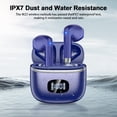 thumbnail image 4 of Wireless Earbuds Bluetooth 5.4 Noise Cancelling for iPhone Android with 4 ENC Mic, Dual LED Display, 50H Playtime IPX7 Waterproof In Ear Headphones, Blue, 4 of 7
