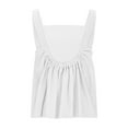 thumbnail image 5 of Tops for Women Tank Tops Women Women's Solid Color Casual Summer Neck Sleeveless Tank Tops White XXXL, 5 of 9