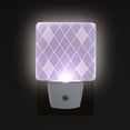 thumbnail image 3 of Purple Block Night Light 2 Pack LED Nightlight Plug into Wall Dusk to Dawn Sensor Soft White, 3 of 7