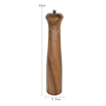 thumbnail image 2 of Molinillos de sal y pimienta de madera de Acacia, molinillo de sal recargable, molinillo de pimienta con aspereza ajustable, 2 of 6