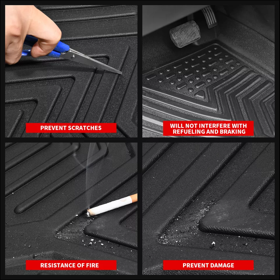 RVNI 3D Floor Mats + Cargo Liner 4PCS Set For 2023-2024 Honda CR-V CRV Hybrid Only