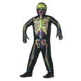 thumbnail image 2 of Smiffys 45124L Multicolor Glow in the Dark Skeleton Costume with Bodysuit, Mask & Gloves - Large, 2 of 4