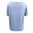 thumbnail image 5 of Mittory Womens Tunic T Shirts Short Sleeve Round Neck Soft Loose Shirts Summer Casual Tops with Pocket, 5 of 6
