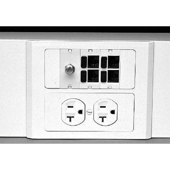 Raceway, 6000 Series, 1 Channel, 4 3/4 in W, 3 9/16 in H, 10 ft L, Gray