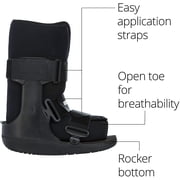 Ossur Formfit Walker Boot (Non-Air) - Medical Grade Immobilization for Strains, Sprains & Stable Fractures | Breathable Material (Low Top, X-Large)