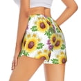 thumbnail image 3 of Bixox Women's Sunflowers pattern 2 in 1 Running Shorts - Lightweight Athletic Workout Gym Yoga Shorts Liner with Pockets - Small, 3 of 5