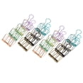 thumbnail image 2 of Hollow Binder Clips, Multi-Color Binder Clips, Durable Simple For Office Travel Living Room Kitchen L,M,S, 2 of 8