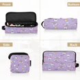 thumbnail image 5 of Hair Tool Organizer Bag with Heat Resistant Mat Removable Travel Storage Case for Hot Air Brushes Curling Irons Cat Face and Rainbows Pattern, 5 of 8