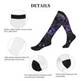 thumbnail image 5 of Pofeuu Purple-Eyed Floral Leopard Print Compression Socks for Women & Men Circulation - Best Support for Nurses,Running,Athletic,Sports, 5 of 7