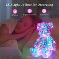 thumbnail image 3 of AOKESI Glowing Illuminated Bear, PVC LED Holographic Light Up Beautiful Rainbow Bear for Night Light Table Lamp Decoration, Unique Valentine's Gift for Birthday Any Holiday (Classic Bear), 3 of 6