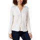 thumbnail image 1 of Lucky Brand Poeta Camisa con botones para mujer, color blanco roto, extragrande, 1 of 1