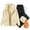 Beige, variant on Ahabrexf Fashion Men's Casual Solid Color Drawstring Trouser and Long Sleeve Hooded Keep Warm Set