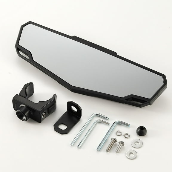 Center Rearview Mirror For Atv And Utv Quick Installation With Toolkit