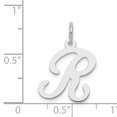 thumbnail image 2 of Pendentif Charme Collier Monogramme Initiale Lettre R en Argent Sterling 925, 2 of 6