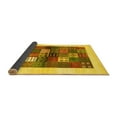 thumbnail image 2 of Ahgly Company Indoor Rectangle Abstract Yellow Contemporary Area Rugs, 2' x 4', 2 of 4