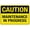 Warning Sign 1, variant on Caution Maintenance Work in Progress Keep Clear Sign, 8"x12" Tin Wall Decor, Great for Garden and Yard Safety Alert
