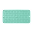 thumbnail image 1 of Placemats Set Clearance, Tyeign Silicone Dish Drying Mat 2024 New Kitchen Sink Silicone Draining Mat Fast Drying Stone Sink Tray Heat Silicone Mat Easy Clean Raised Edge Holds Water, 1 of 8