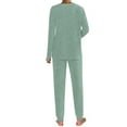 thumbnail image 6 of Fantaslook Womens Pajamas Sets Long Sleeve Shirts and Jogger Pants With Pockets Two Piece Lounge Sets Fall Oufits, 6 of 9