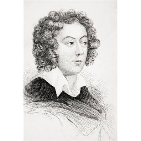 Henry Purcell C1659 1695 English Baroque Composer From Old Englands Worthies by Lord Brougham & Others Published London 2 Poster Print, Large - 22 x 34