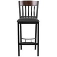thumbnail image 7 of Home Square Wooden Restaurant Bar Stool in Black Finish - Set of 2, 7 of 7