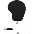 thumbnail image 6 of Office Mousepad with Gel Wrist Support - Ergonomic Gaming Desktop Mouse Pad Wrist Rest - Design Gamepad Mat Rubber Base for Laptop Computer -Silicone Non-Slip Special-Textured Surface (05LakeGreen), 6 of 6