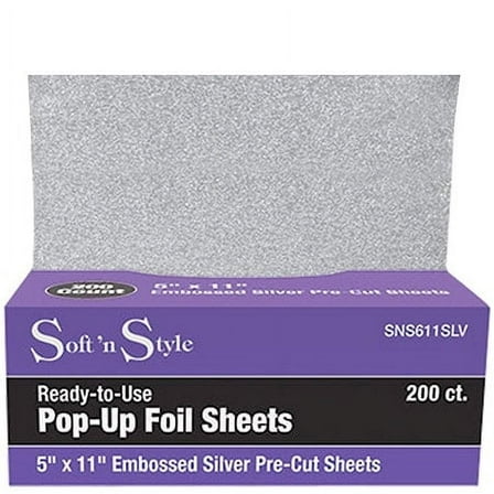 Burmax 5' x 11" Embossed Pop-Up Foil Sheets 200 ct - SNS611SLV