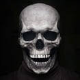 thumbnail image 2 of Movable Jaw Full Head Skull Mask Halloween Decoration Horror Helmet, 2 of 3
