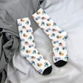 thumbnail image 5 of Fuzoiu Panda And Rainbow Print Athletic Crew Socks for Men & Women,Casual Crew Socks,Above Ankle Crew Socks for Business, Casual, 5 of 6
