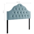 thumbnail image 2 of Modway Sovereign King Diamond Tufted Performance Velvet Headboard, Blue, 2 of 4