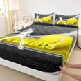 thumbnail image 3 of Feelyou Cartoon Tennis Athlete Twin Sheet Sets, Ball Sports Gaming Twin Fitted Sheet, Teens Kids Boys Girls Flat Sheet, Ultra Soft Bedroom Decor, 3 Pieces, 3 of 7