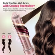RACCOMB Dual Voltage Hair Styler 5-in-1 High-Speed Dryer Brush with Negative Ion Technology, Pink