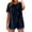 Navy, variant on Women's T Shirts Casual Round Neck Top For Everyday Wear For Summer Easy To Pair With Jeans Or Casual Pants Womens Long Sleeve Tee Shirt Women Shirts Summer Space T Shirt Technical Shirts Women Womens