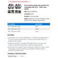 thumbnail image 2 of Front and Rear Brake Pad and Rotor Kit - Compatible with 2019 - 2022 UX200 2020 2021, 2 of 2