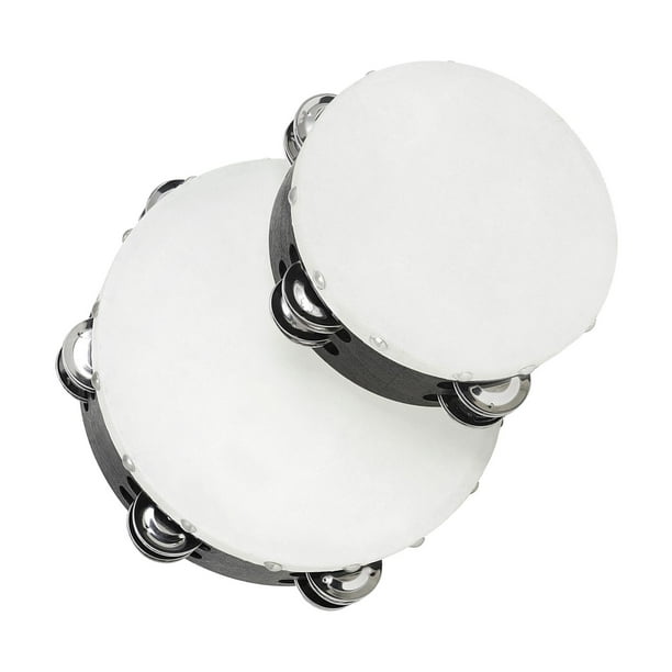 Sonajero ning Hand Grip Toys Double Row Bell Timbrel Convenient Durable Hand Pandereta para Handcraft DIY Early Education Boys Infant Baby Hugo Tambor sonajero