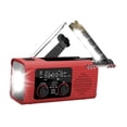 thumbnail image 3 of harper Emergency Radio Flashlight Compact Solar Power Multifunctional Weather Radio for red, 3 of 10