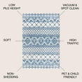 thumbnail image 3 of JONATHAN Y MOROCCAN HYPE 5 x 8 Area Rug, Boho Vintage Tribal - Cream/Blue, MOH103A-5, 3 of 3