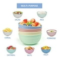thumbnail image 3 of Unbreakable Cereal Bowls - Microwave & Dishwasher Safe Soup and Salad Bowls, Set of 4, 24oz, BPA Free,Multicolor, 3 of 6