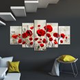 thumbnail image 3 of Cuadros Decorativos Flores 5 piezas 5D completo redondo hecho a mano diamante pintura mosaico bordado Kits Ehuebsd  Nuevos Originales, 3 of 9