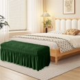 thumbnail image 3 of Sunloudy Bench Cover, Soft Elastic Bubble Plaid Dining Bench Seat Cover Reusable Bench Cushion Cover Home Decor, 3 of 8