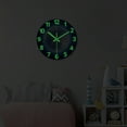 thumbnail image 6 of Glow in the Dark Wall Clock 12 Inch Moon Wall Clocks Battery Operated Silent Blue Wall Clock for Living Room Bedroom, 6 of 8