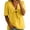 Yellow, variant on Summer Babydoll Tops for Women Cute Tie Front Bow V Neck Short Sleeve Peplum Shirts Loose Casual Pleated Ruffle Blouse